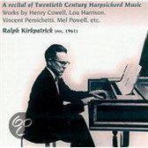A Recital of Twentieth Century Harpsichord Music