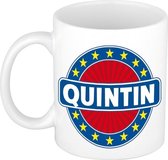 Quintin naam koffie mok / beker 300 ml  - namen mokken