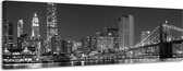 Manhattan - Canvas Schilderij Panorama 158 x 46 cm