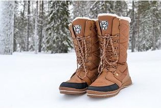 Snowboots - Sneeuwschoenen - Moonboot - Winter grip schoenen - Sneeuw  laarzen - Bruin... | bol.com