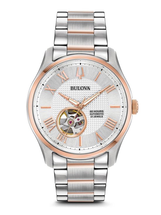 Bulova Wilton 98A213 Horloge - Staal - Zilverkleurig - Ø 41 mm
