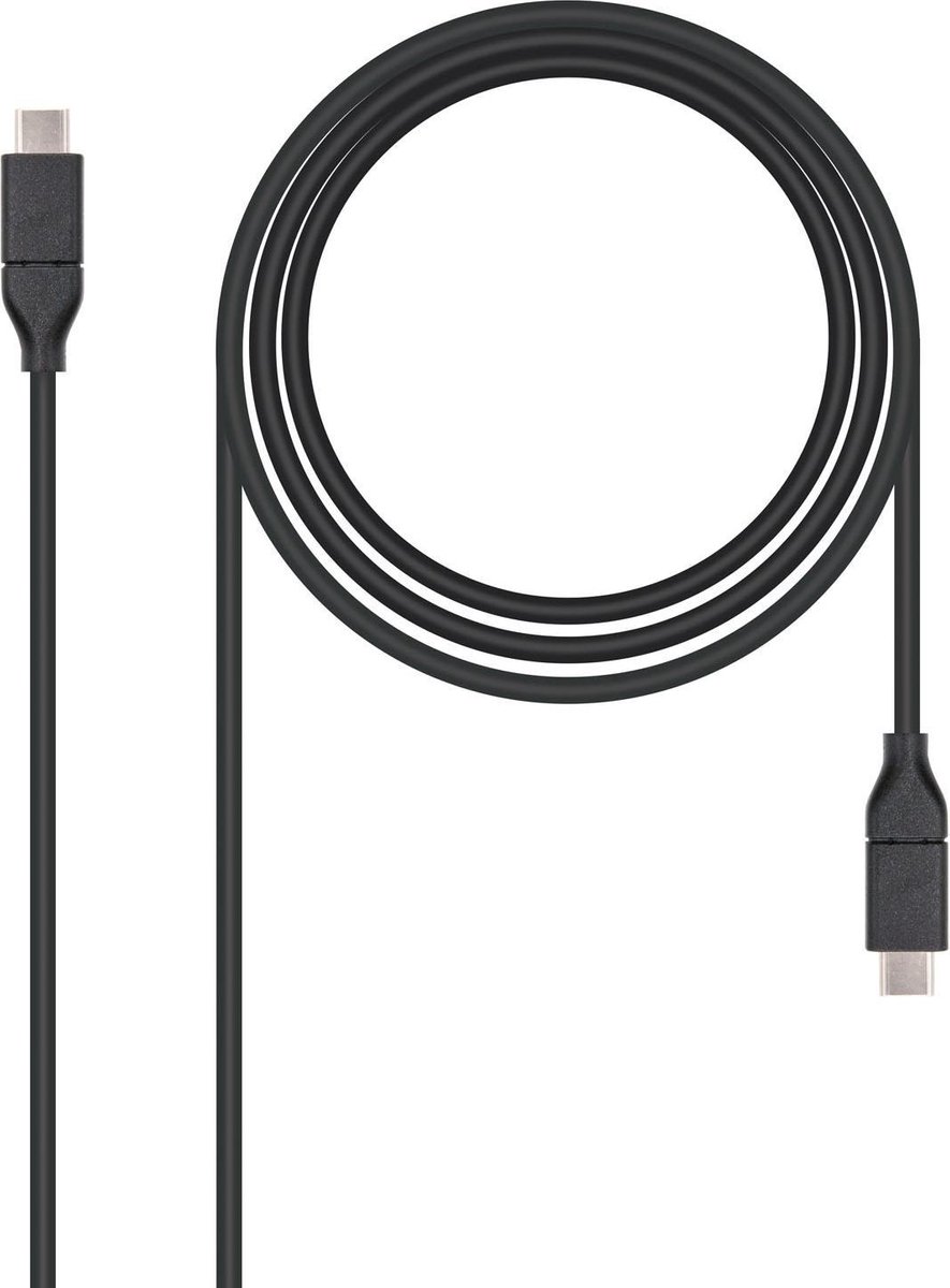 USB-C 3.1 Cable NANOCABLE 10.01.4101 Black (1 m)