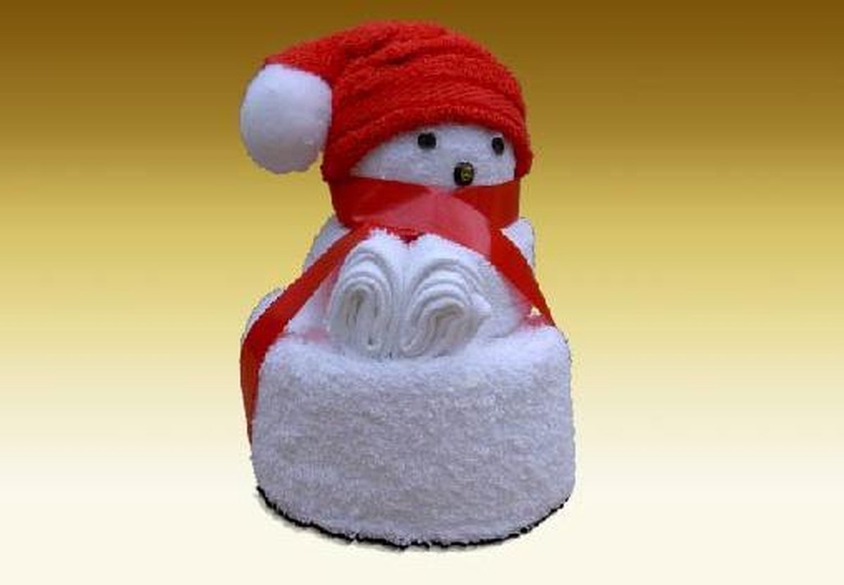 Towel dolls Kerstbeertje