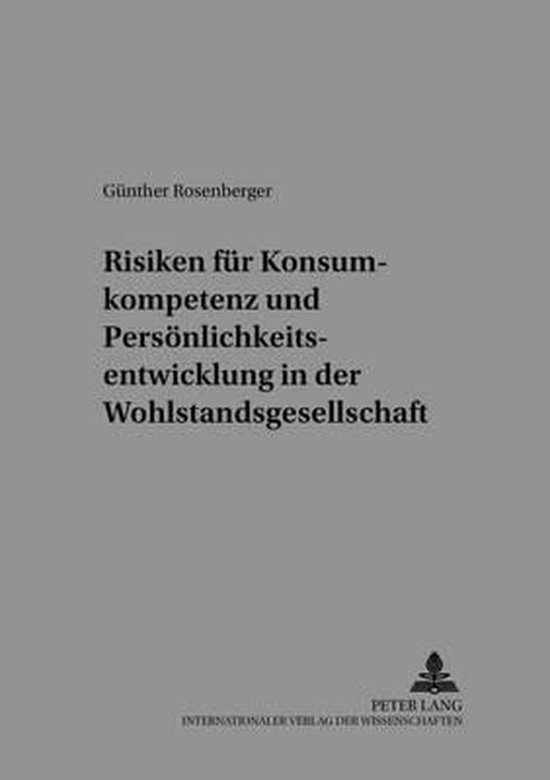 Risiken für Konsumkompetenz und Persönlichkeitsentwicklung ... - cover