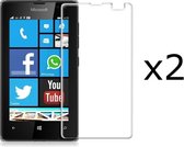 2 stuks Glass Screenprotector - Tempered Glass voor Microsoft Lumia 435