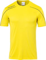 Uhlsport Stream 22 Teamshirt Junior Sportshirt - Maat 128  - Unisex - geel/zwart
