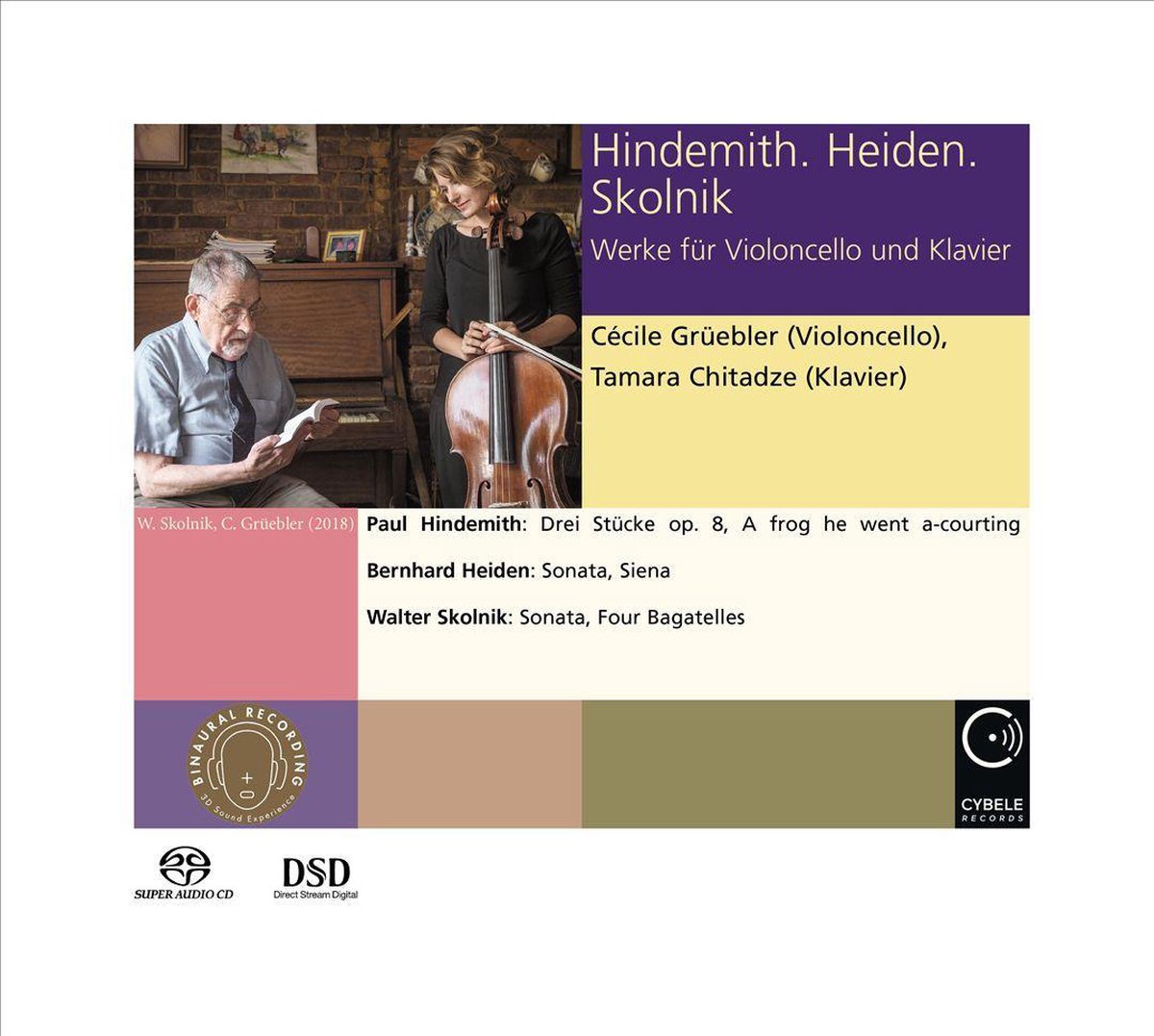 Hindemith. Heiden. Skolnik - Works For Violoncello And Piano
