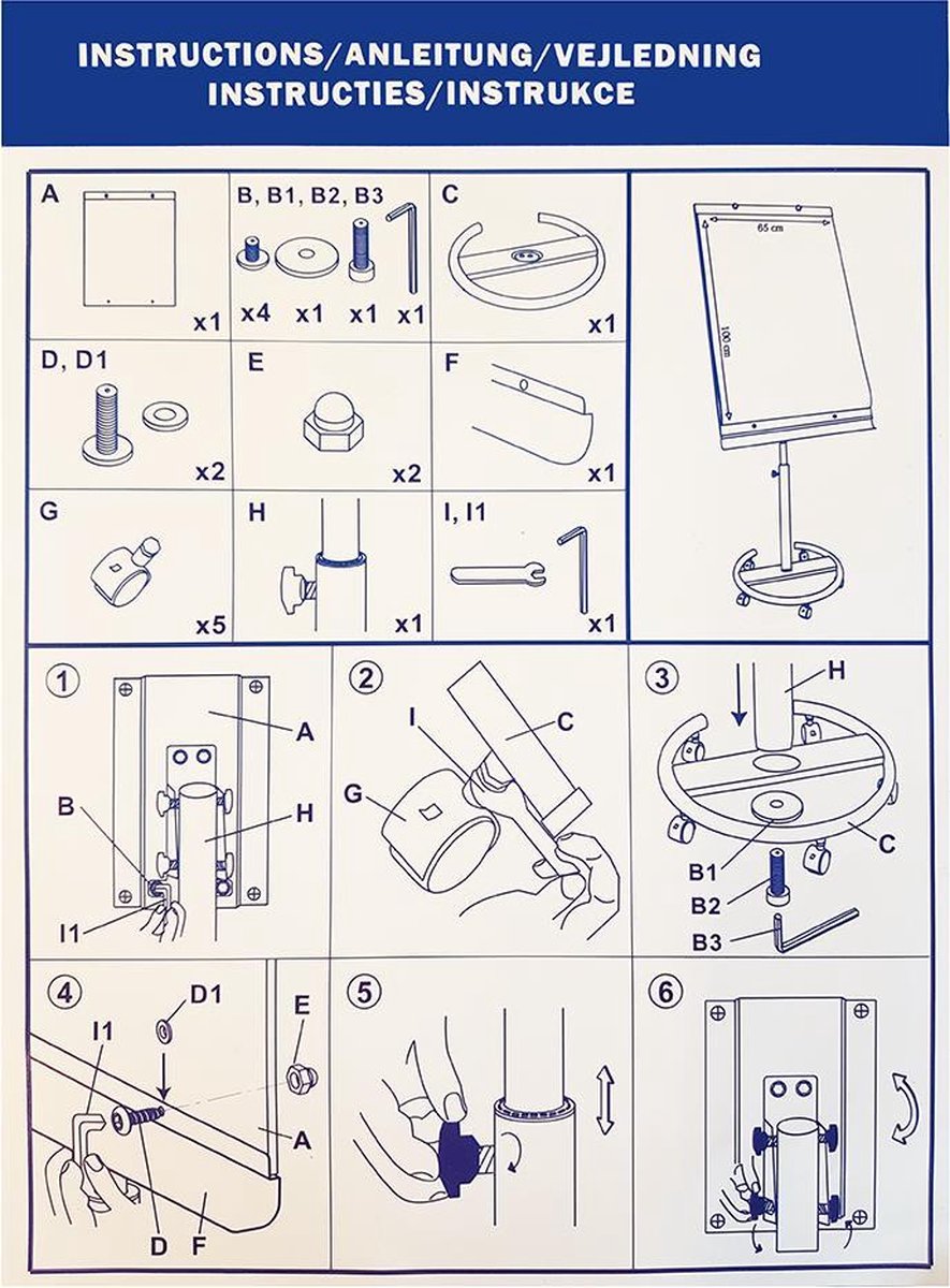 IVOL Flipover 65x100 cm - Whiteboard thumbnail 4