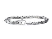 SILK Jewellery - Zilveren Armband - Connect - 358.21 - Maat 21
