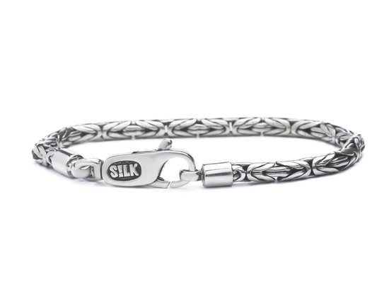 SILK Jewellery - Zilveren Armband - Connect - 358.21 - Maat 21,0