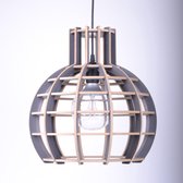 De Lingehof 'Globe Ø40 semi-grey' - Hanglamp - MDF