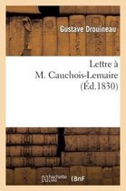 Histoire- Lettre � M. Cauchois-Lemaire