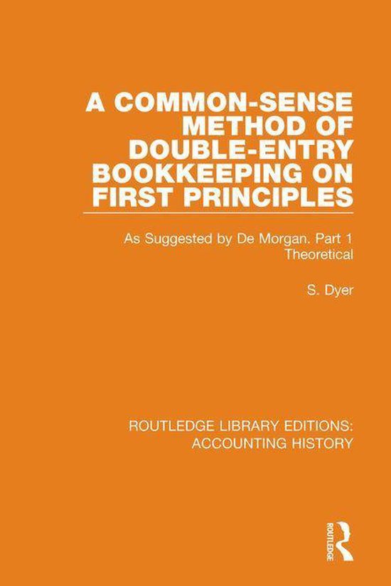 Routledge Library Editions: Accounting History 1 - A Common- ... - cover