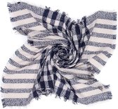 Sjaal Geruit - Vierkant - 140x140 cm - Blauw