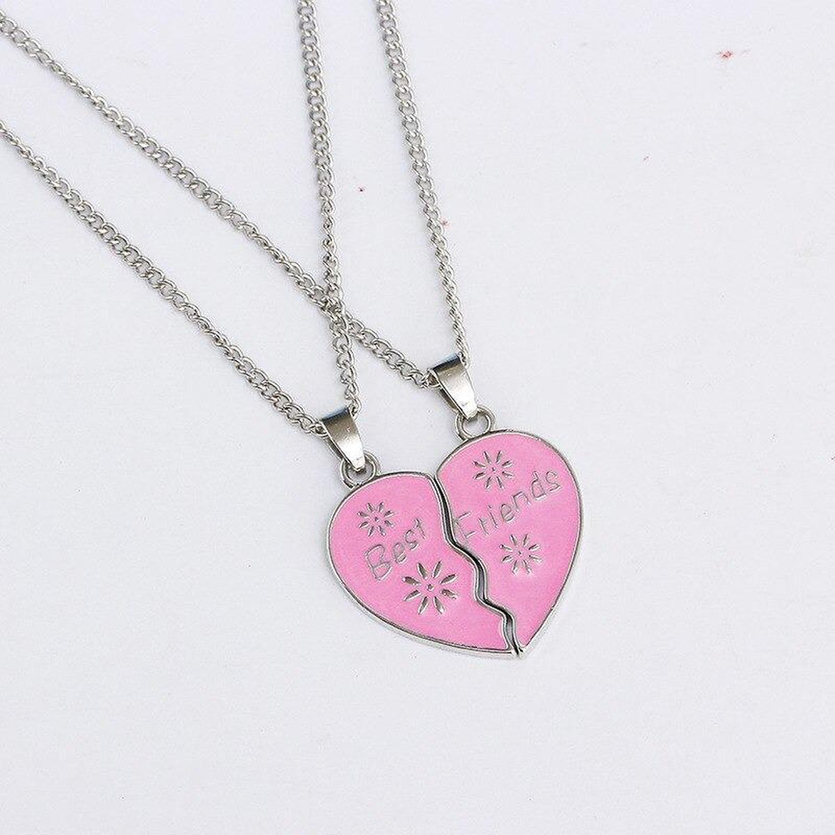 Vrouwen 3 stuks beste vriend voor altijd ketting set vriendschap liefde hart legering hanger sieraden cadeau | NL