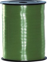 Groen cadeau sier lint 500 meter x 5 milimeter breed - Feestartikelen en versiering