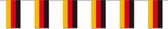 Papieren slinger Duitsland 4 meter - Duitse vlag - Supporter feestartikelen - Landen decoratie/versiering