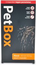 Petbox Hond Vlo. Teek & Worm - Anti vlo - teek- worm - Xlarge 40-50 Kg