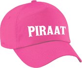 Foute piraat verkleed pet roze voor dames en heren - piraten baseball cap - Fout  verkleedaccessoire voor kostuum