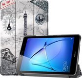Tablet hoes geschikt voor Tablet hoes geschikt voor Huawei MatePad T8 Tri-Fold Book - Eiffeltoren