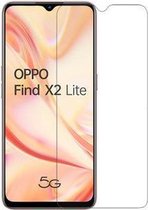 Screenprotector voor Oppo Find X2 Lite - tempered glass screenprotector - Case Friendly - Transparant