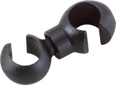 Elvedes roteerhaken 4,3-5mm PVC zwart (50x) ELV2015141