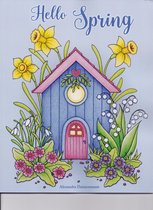 Hello Spring Colouring Book - Alexandra Dannenmann - Kleurboek voor volwassenen