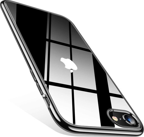 zwarte metallic bumper case geschikt voor Apple iPhone 8 7 bol