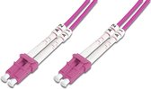 Digitus LC/LC, 7 m Glasvezel kabel Roze