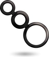 ADDICTED TOYS | Addicted Toys Rings Set For Penis Black Tpr