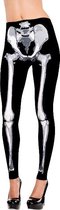 Amscan Legging Black And Bone Dames Polyester Zwart/wit Mt M/l