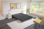 CREASOM Bedbodem 140 x 190 xm - 14 vaste latten - Grijs hout - HINOKI
