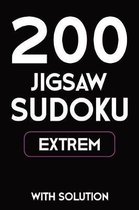 200 Jigsaw Sudoku Extrem With Solution: 9x9, Puzzle Book, 2 puzzles per page