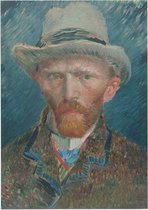 Zelfportret, Vincent van Gogh - Foto op Forex - 90 x 120 cm