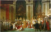 Inwijding van keizer Napoleon en kroning van keizerin Joséphine, Jacques-Louis David - Foto op Forex - 90 x 60 cm