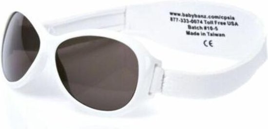 Banz - UV-beschermende zonnebril voor kinderen - Retro - Wit - maat Onesize (2-5yrs) van Banz — afbeelding 5