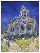 De kerk van Auvers sur Oise, Vincent van Gogh - Foto op Akoestisch paneel - 90 x 120 cm