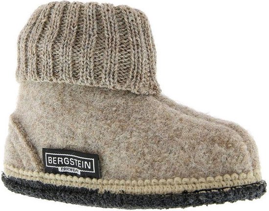 Bergstein Cozy - Sloffen - Unisex Junior - Beige - Maat 27 | bol.com
