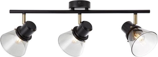Brilliant RONALD - Plafondlamp - Messing;Zwart