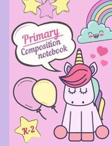 Primary composition notebook K-2: 10 Dashed Midlines per page I Alphabet Tracing Chart inside - 120 pages / 60 sheets - Large Size (8.5x11, A4) - Grea