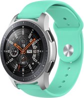 Samsung Galaxy Watch sport band 45mm / 46mm - aqua + glazen screen protector