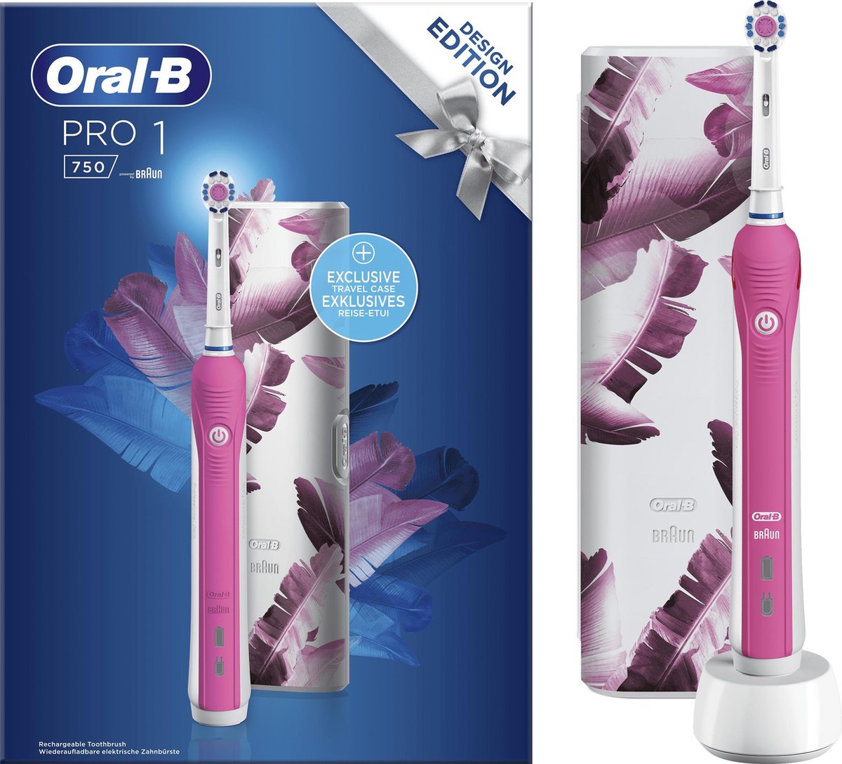Oral-B Pro 1 - 750 - Elektrische Tandenborstel + Bonusreisetui - Oral B