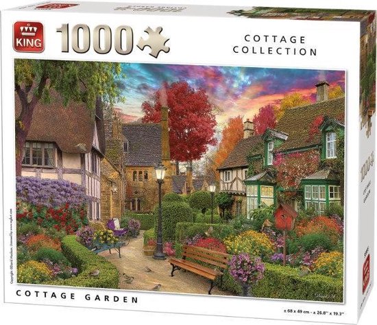 Prachtige herfsttuin puzzel - Cottage Garden - 1000 stukjes | bol.com