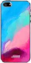 iPhone SE (2016) Hoesje Transparant TPU Case - Abstract Hues #ffffff