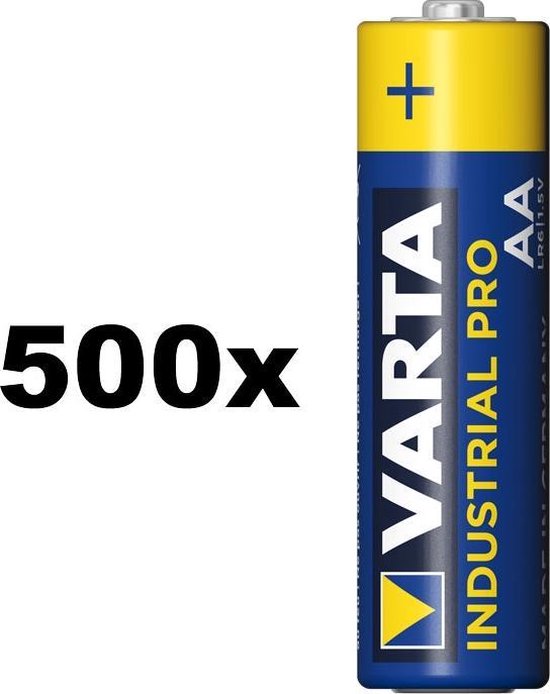 Varta AA Batterij 4006211501 500stuk(s) 1,5V 2.96Ah 4008496356638 | bol.com