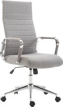 Bureaustoel - Bureaustoelen voor volwassenen - Design - Gewatteerd - Stof - Grijs - 58x66x115 cm