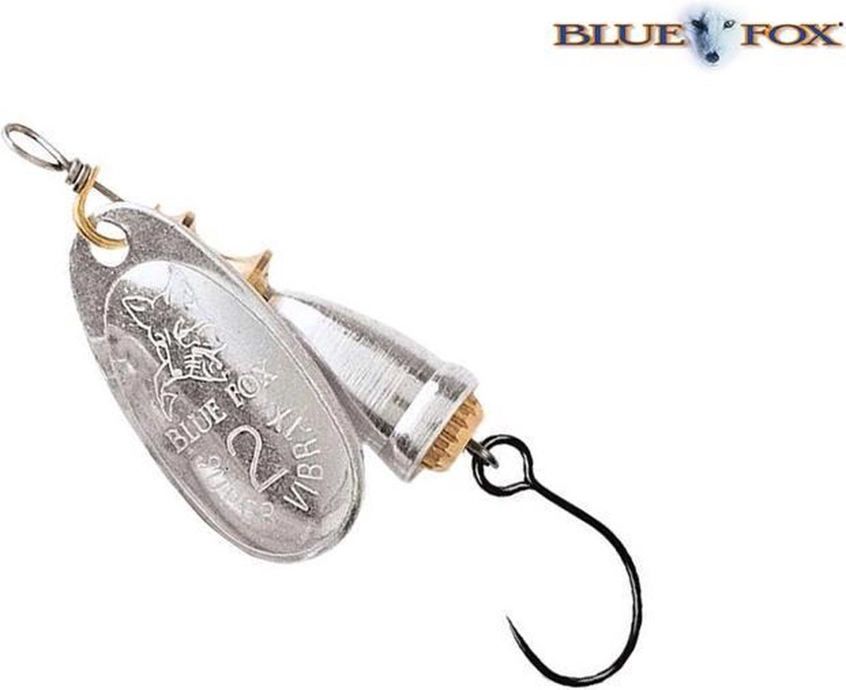 Blue Fox Vibrax Original Barbless - 4.5 cm - silver