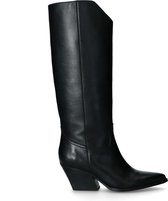 Sacha - Dames - Zwarte leren cowboylaarzen - Maat 42