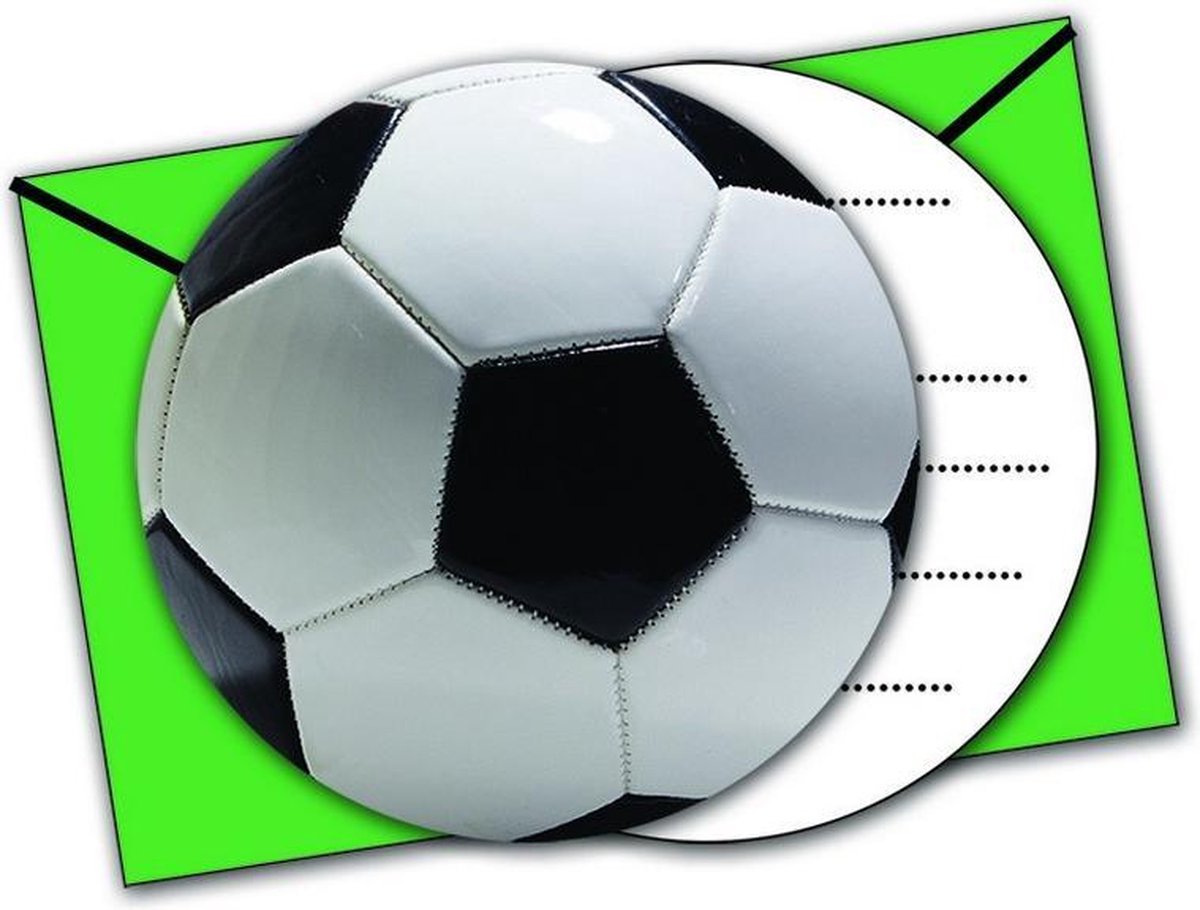 Voetbal - uitnodigingen (6 stuks)
