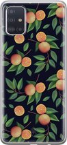 Samsung A71 hoesje siliconen - Fruit / Sinaasappel | Samsung Galaxy A71 case | multi | TPU backcover transparant